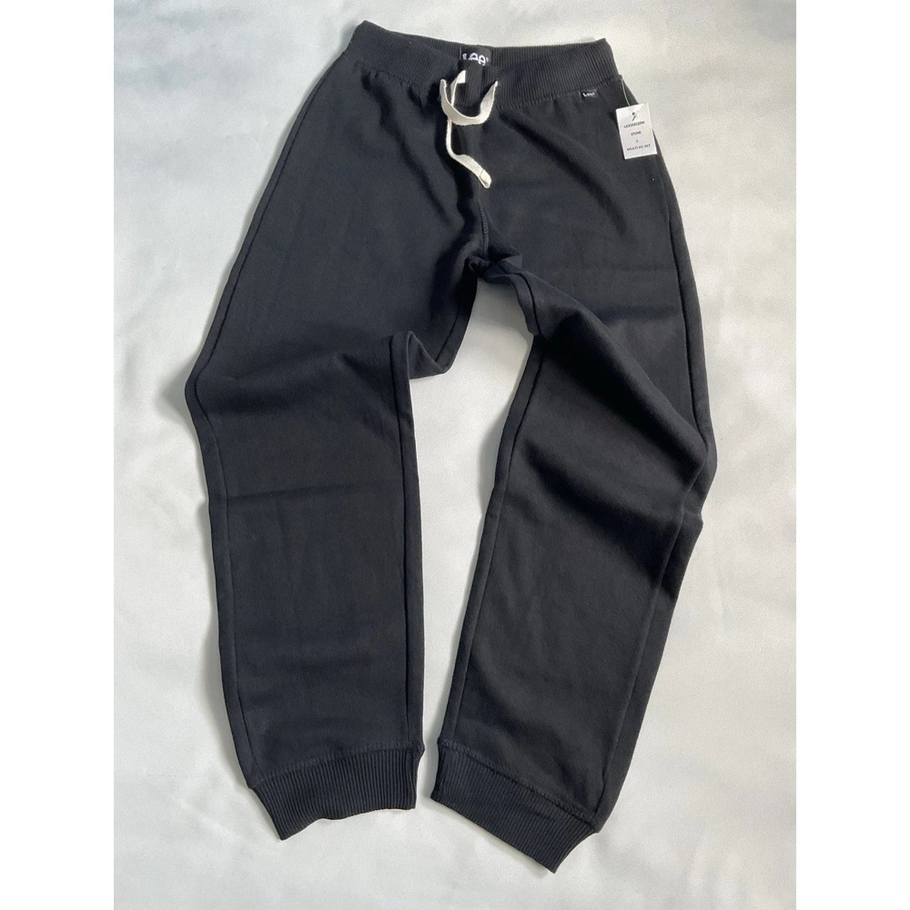 Lee Boys Fleece Joggers Pants Black Size L 10-12‎